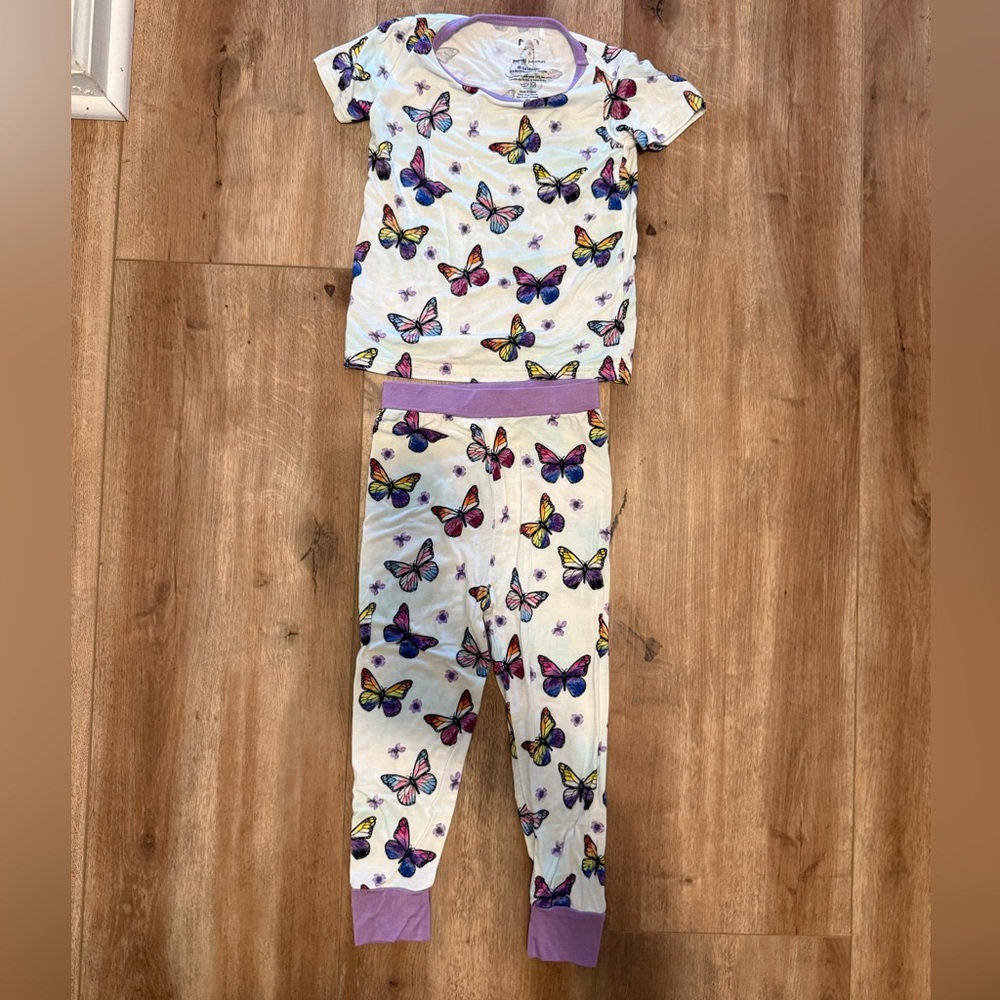 Popoki Pajamas “Butterfly Pride” 2-Piece Bamboo Pajama Set – 18–24 Months – GUC